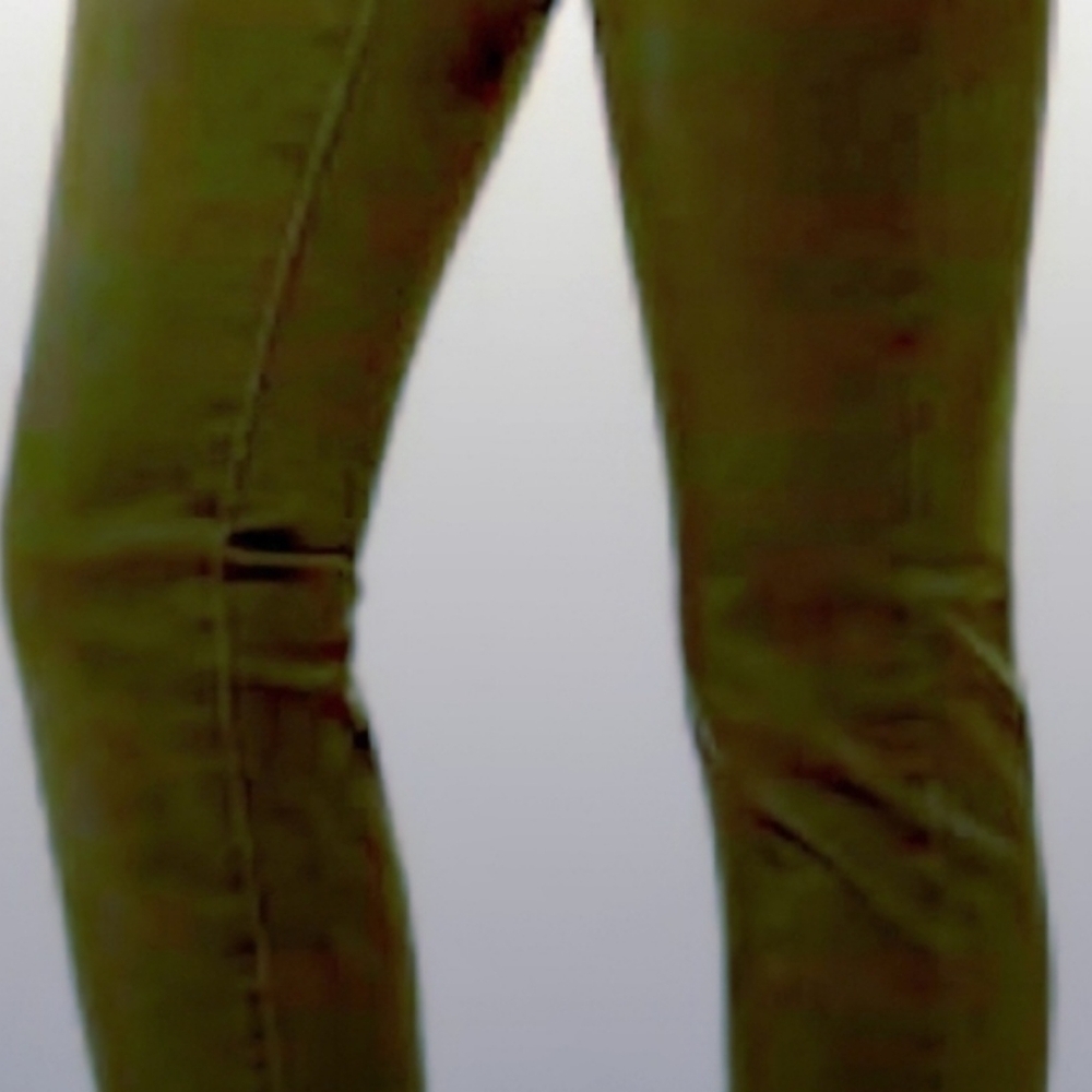 Buffalo David Womens Olive Green Skinny Jeans